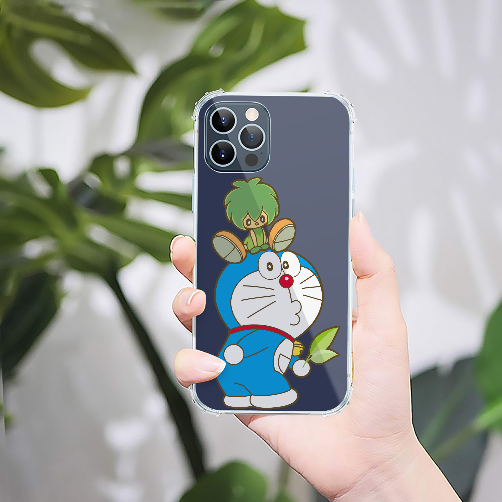 （画像用） ドラえもん Doraemon 【iPhone 12シリーズ対応】透明スマホケース（クリアソフトケース）